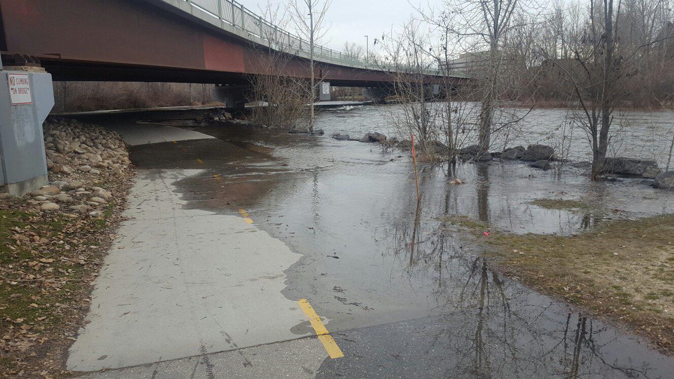 Boise River Flooding Greenbelt And Prompting Emergency Declarations