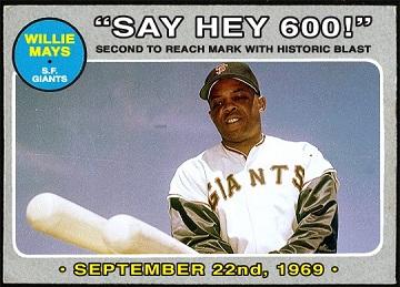 Image result for willie mays hits 600th career