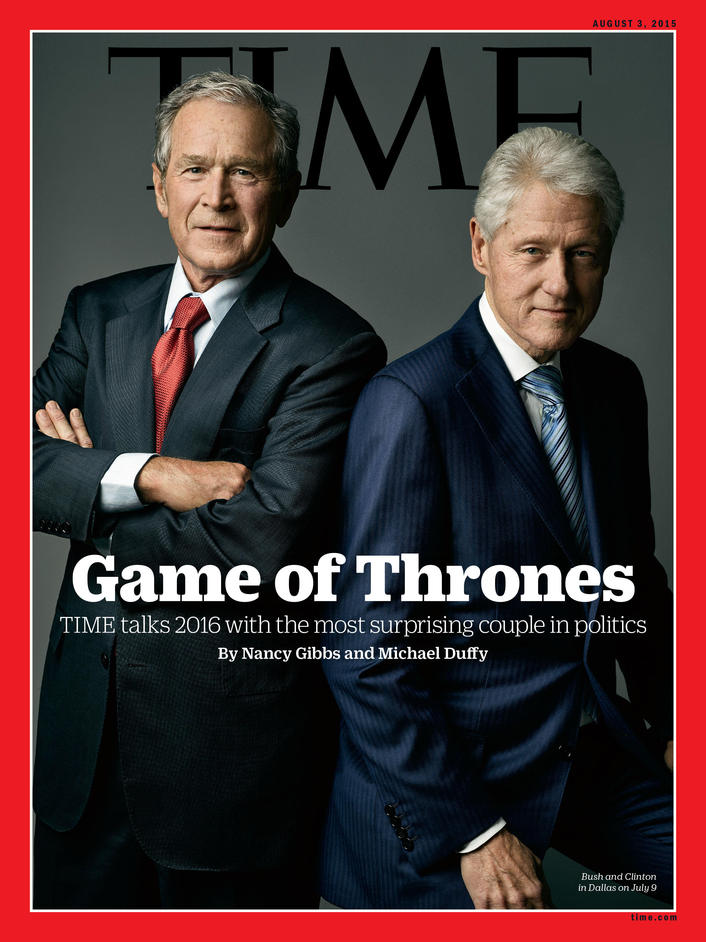 W. Bush And Bill Clinton Share The Cover of TIME Magazine KERA