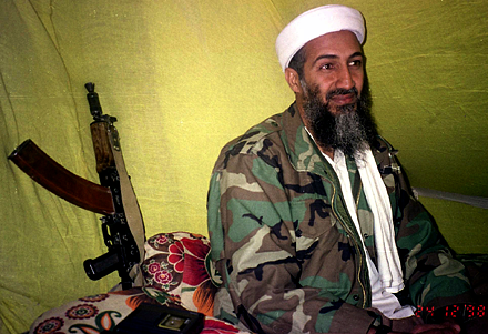 Osama in Laden speaks in this. Osama bin Laden speaks to