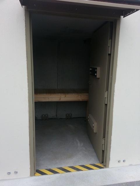 radio reception in metal storm shelter