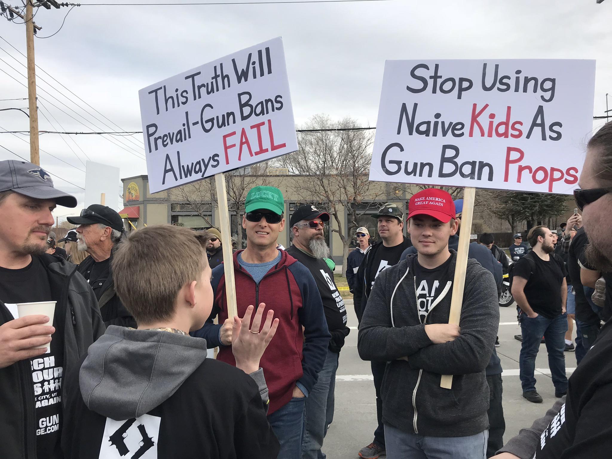 Utah Gun Advocates Hold Dueling March Ahead Of Student-Led 
