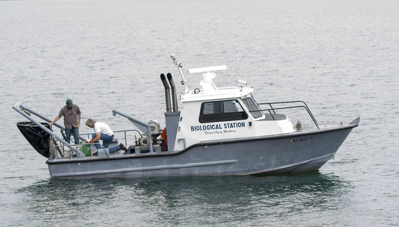 Flathead Lake Biological Station research boat, Jessie-B.
