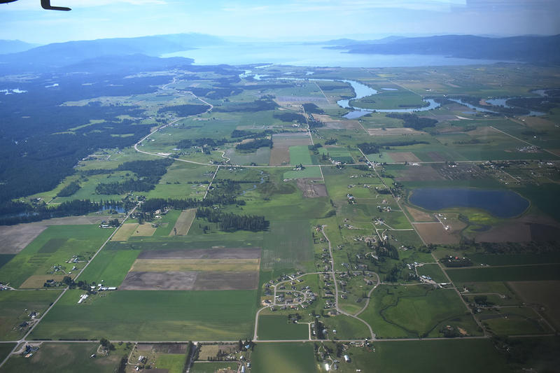 Montana's Flathead Valley from above.