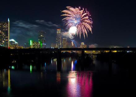 Fireworks Austin Tx New Years 2013