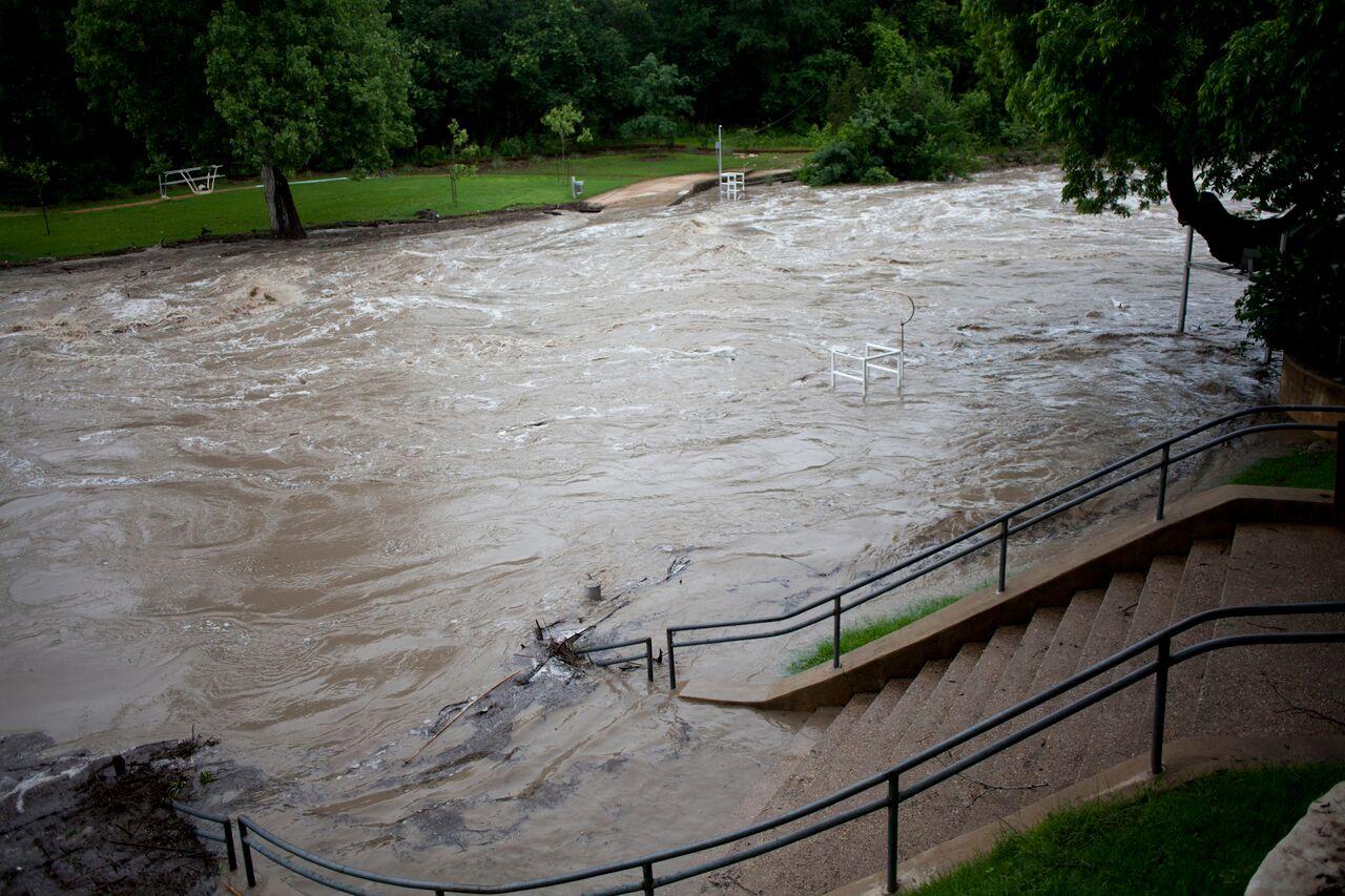 Flooded Barton Creek