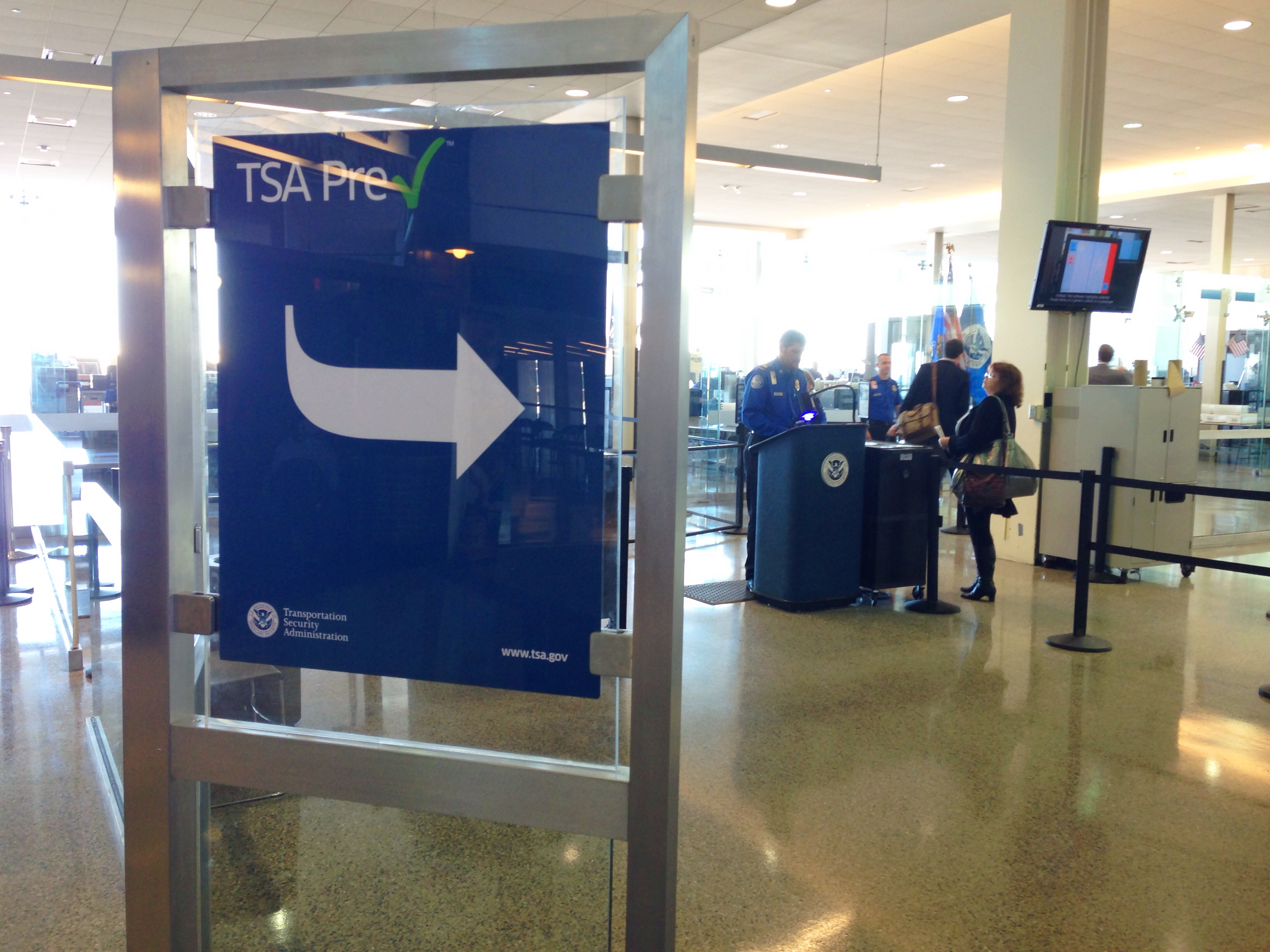 TSA Line at Airport