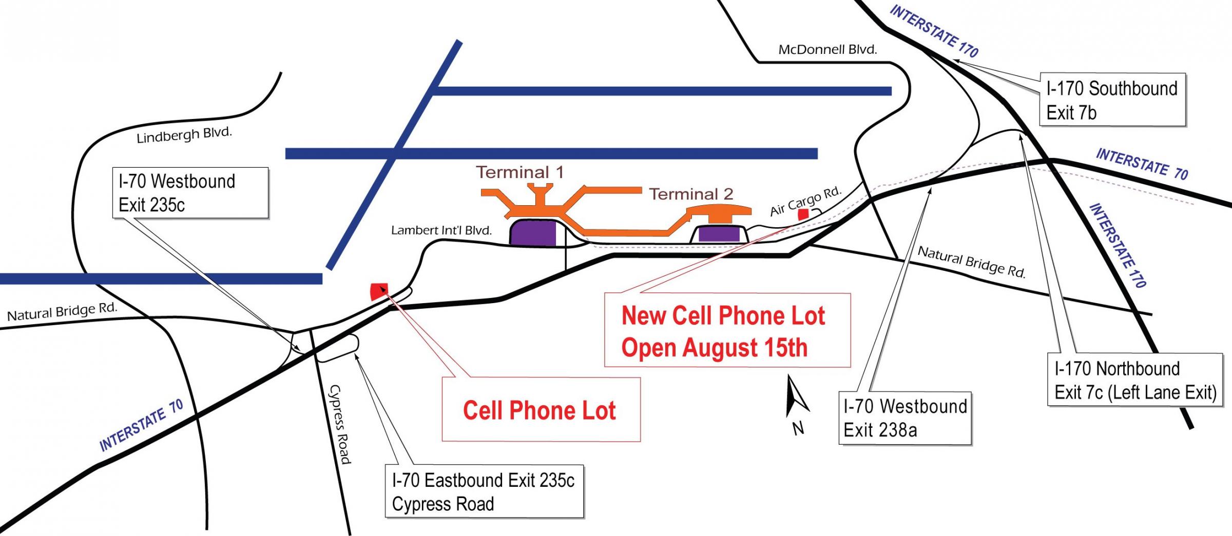 Second cellphone lot to open at Lambert Airport | St ...