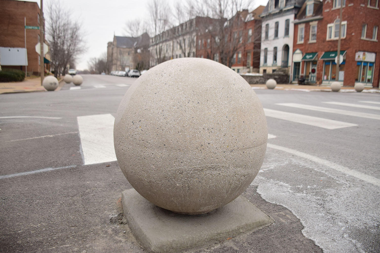 Concrete balls cause stir in south St. Louis neighborhoods | St. Louis