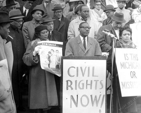 civil rights detroit movement riots 1943 race 1960 michigan naacp johnson capitol demonstrations state arthur way lansing paved edu wayne