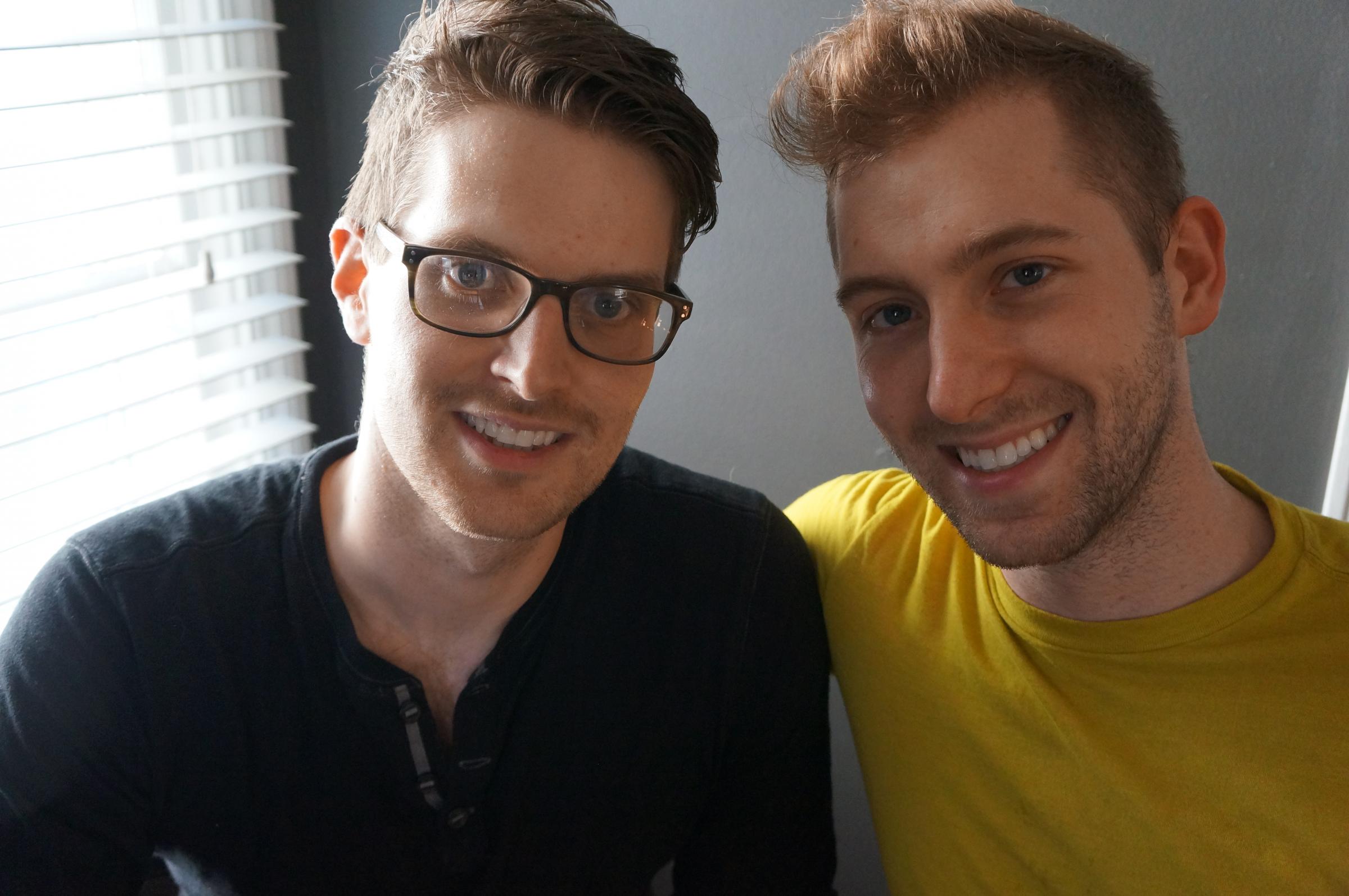 Paul Holland (left) and Austin Ashley (right) plan a commitment ceremony in September before headed to New York to be formally married. - GayMarriage0730-Foto