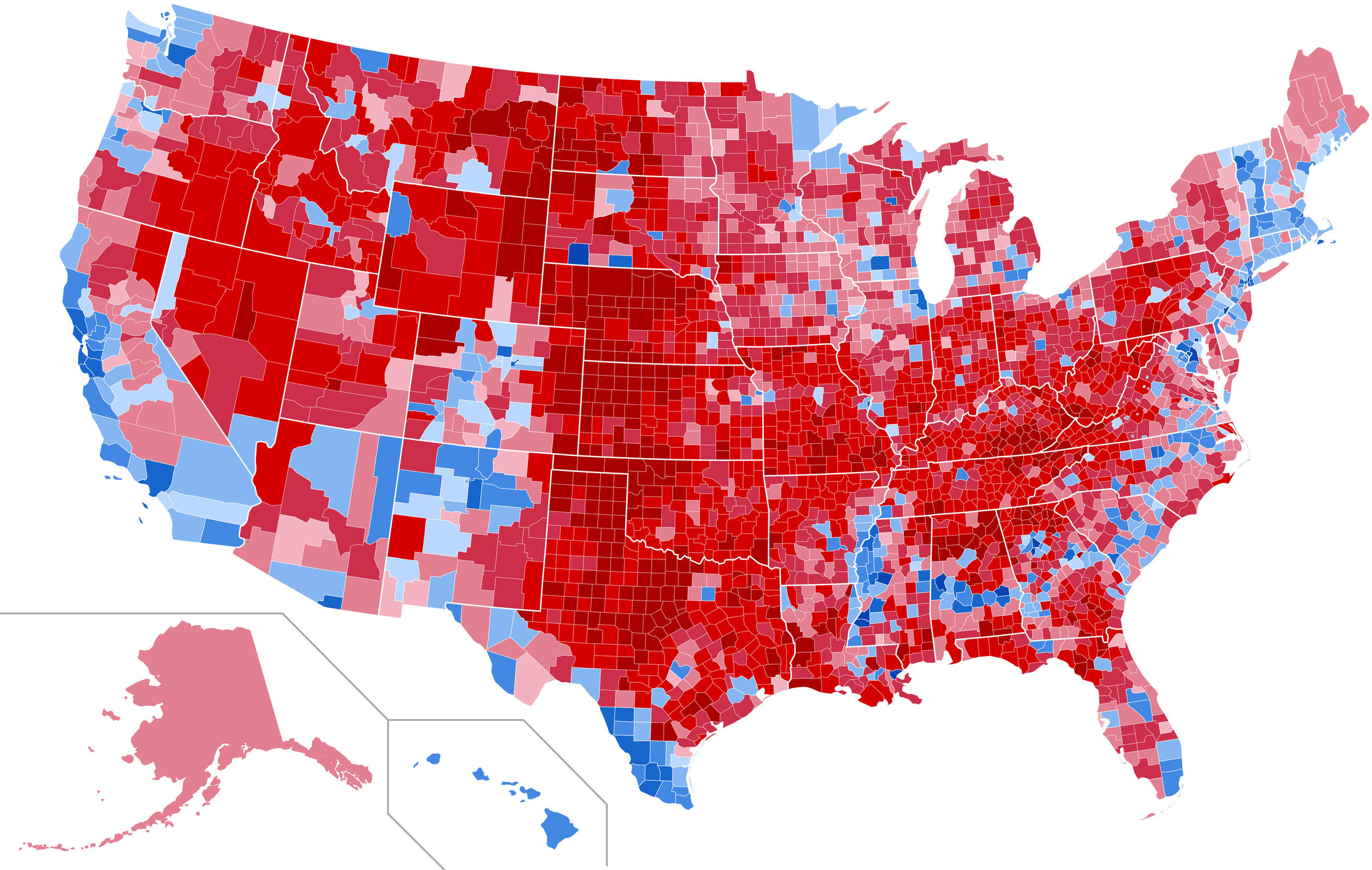 nytimes 2016 election results