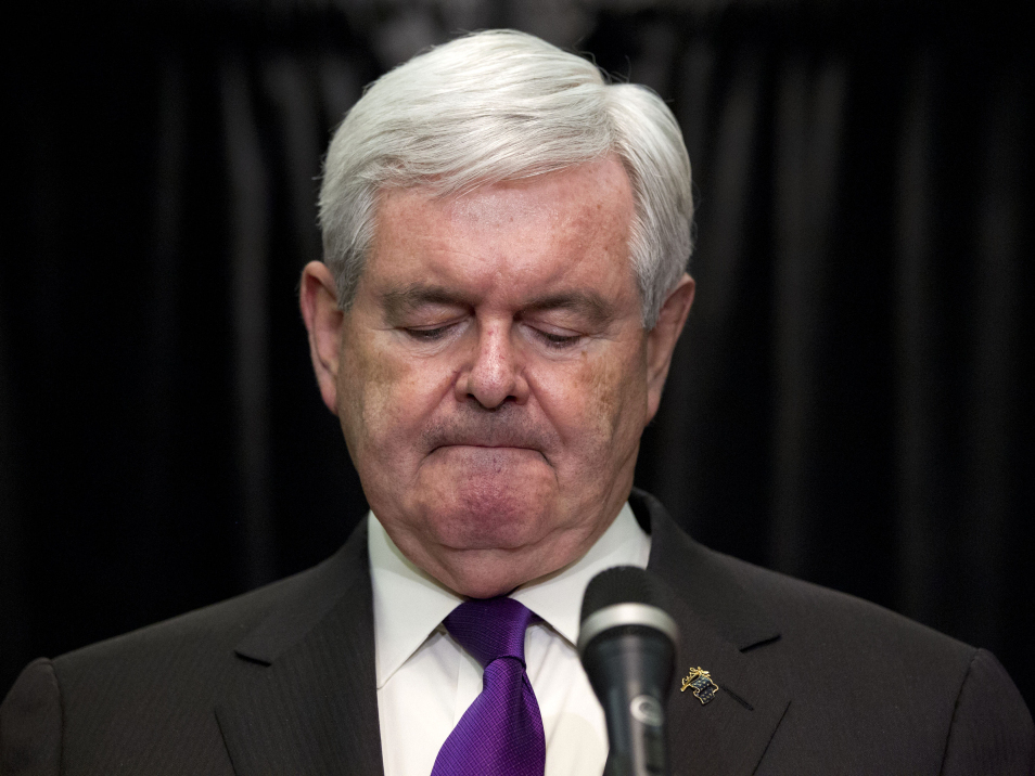 GINGRICH OUT OF THE RACE, BUT STILL IN DEBT | WRVO Public Media
