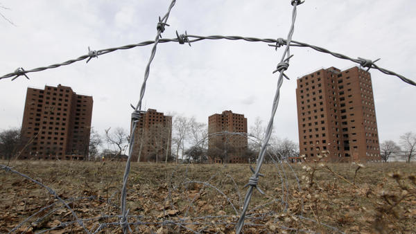 Federal housing policies created after the Depression ensured that African-Americans and other people of color were left out of the new suburban communities — and pushed instead into urban housing projects, such as Detroit's Brewster-Douglass towers.