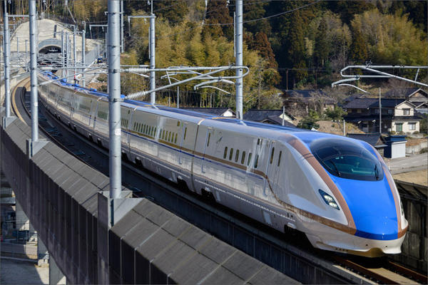 Shown is a W7 Series Shinkansen in Japan. Could the Pacific Northwest be served by high speed trains in the future? 