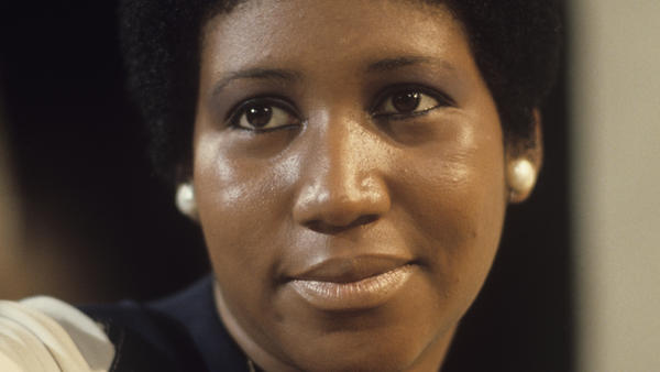 Aretha Franklin, pictured during a television appearance in January 1972, the same month in which the project <em>Amazing Grace</em> was recorded.