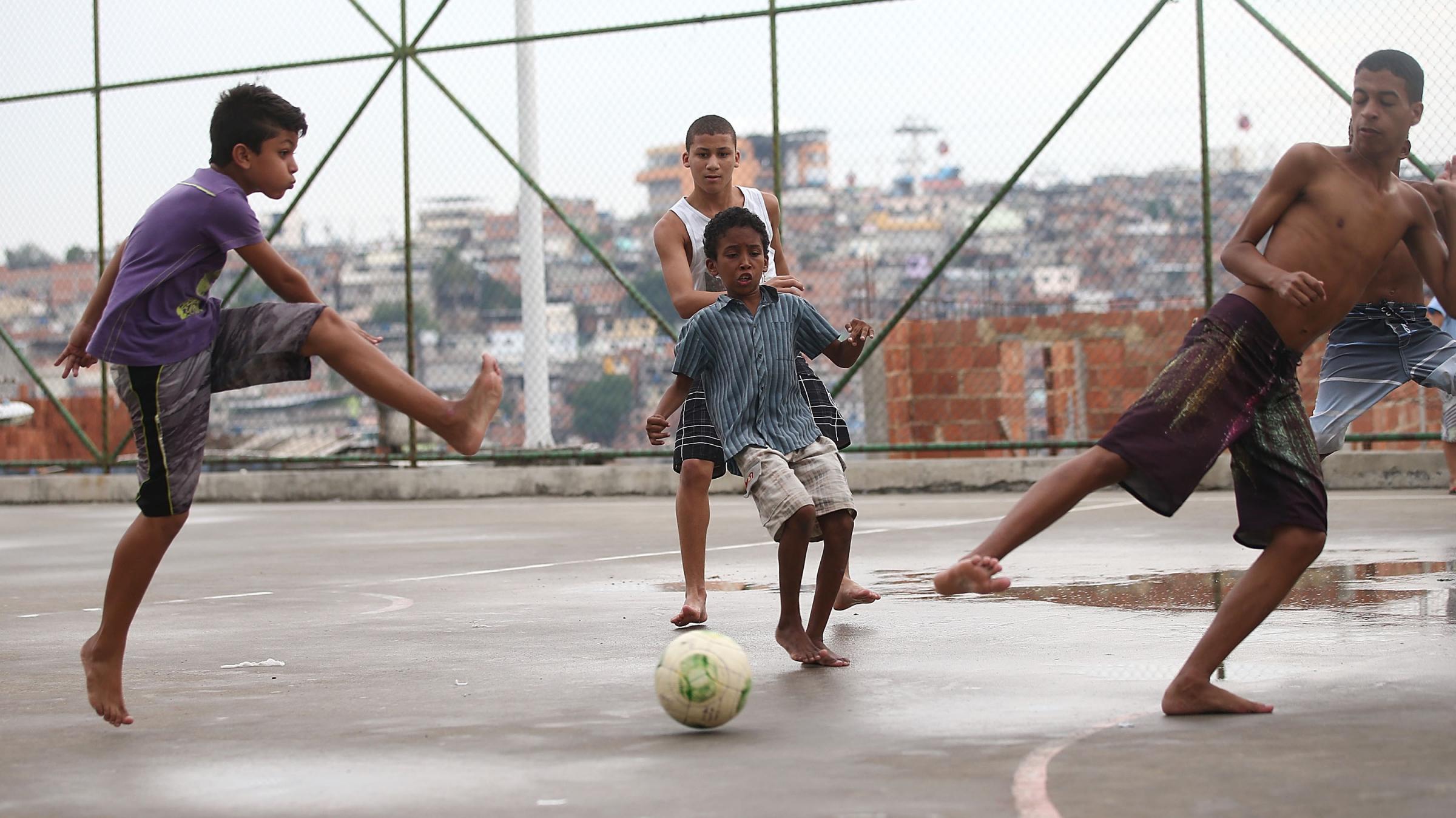 For Brazil's Soccer Stars, Careers Often Begin On Makeshift Fields