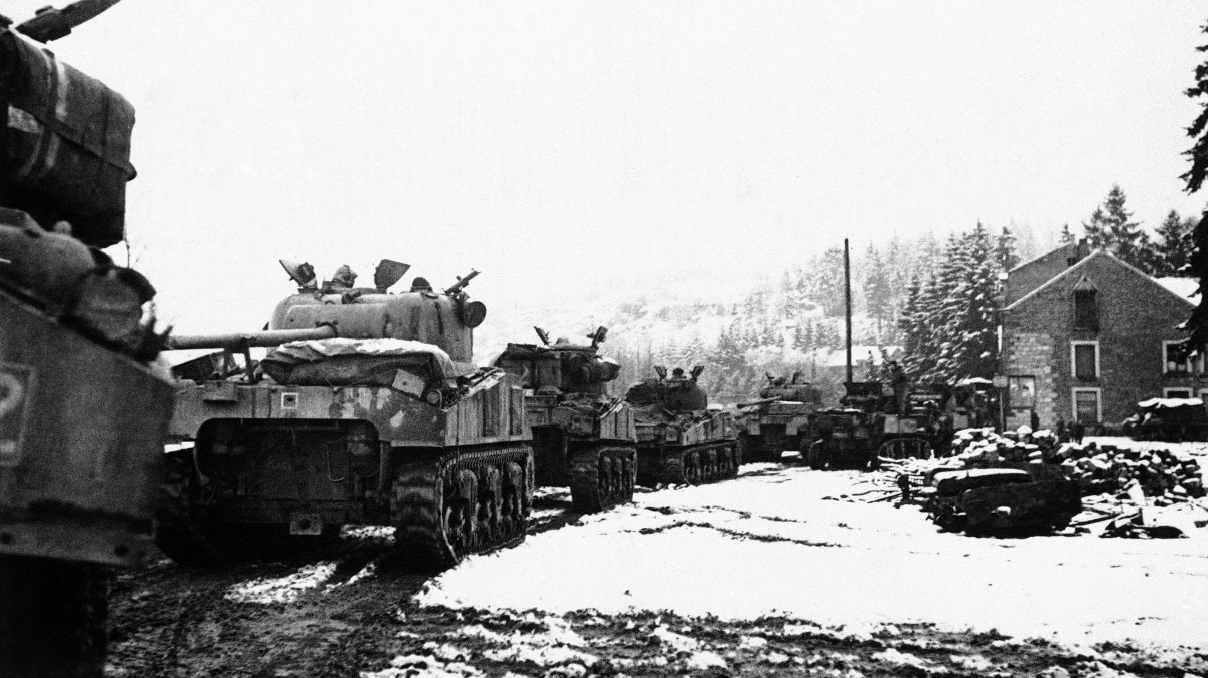 battle of the bulge destroyed tanks