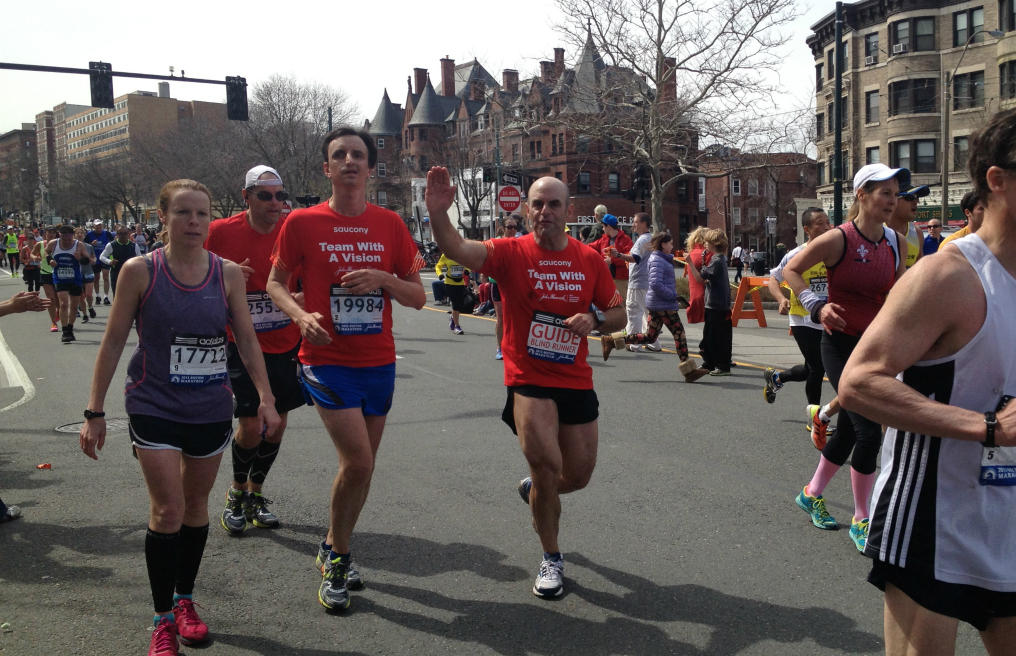 'Wait Wait' Host Peter Sagal Runs Boston Marathon As Guide KUT