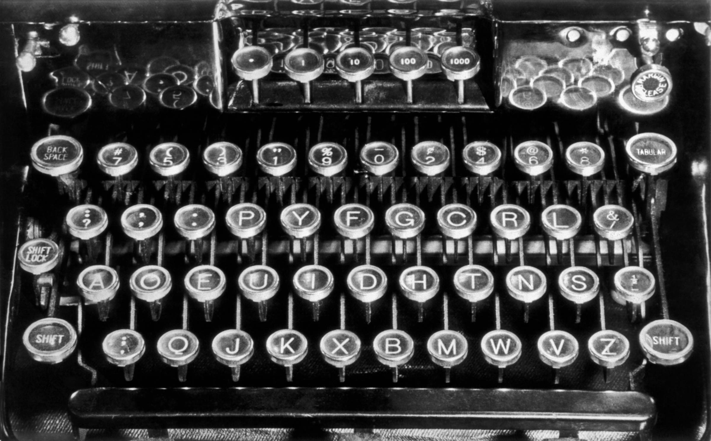big bang theory typewriter keyboard