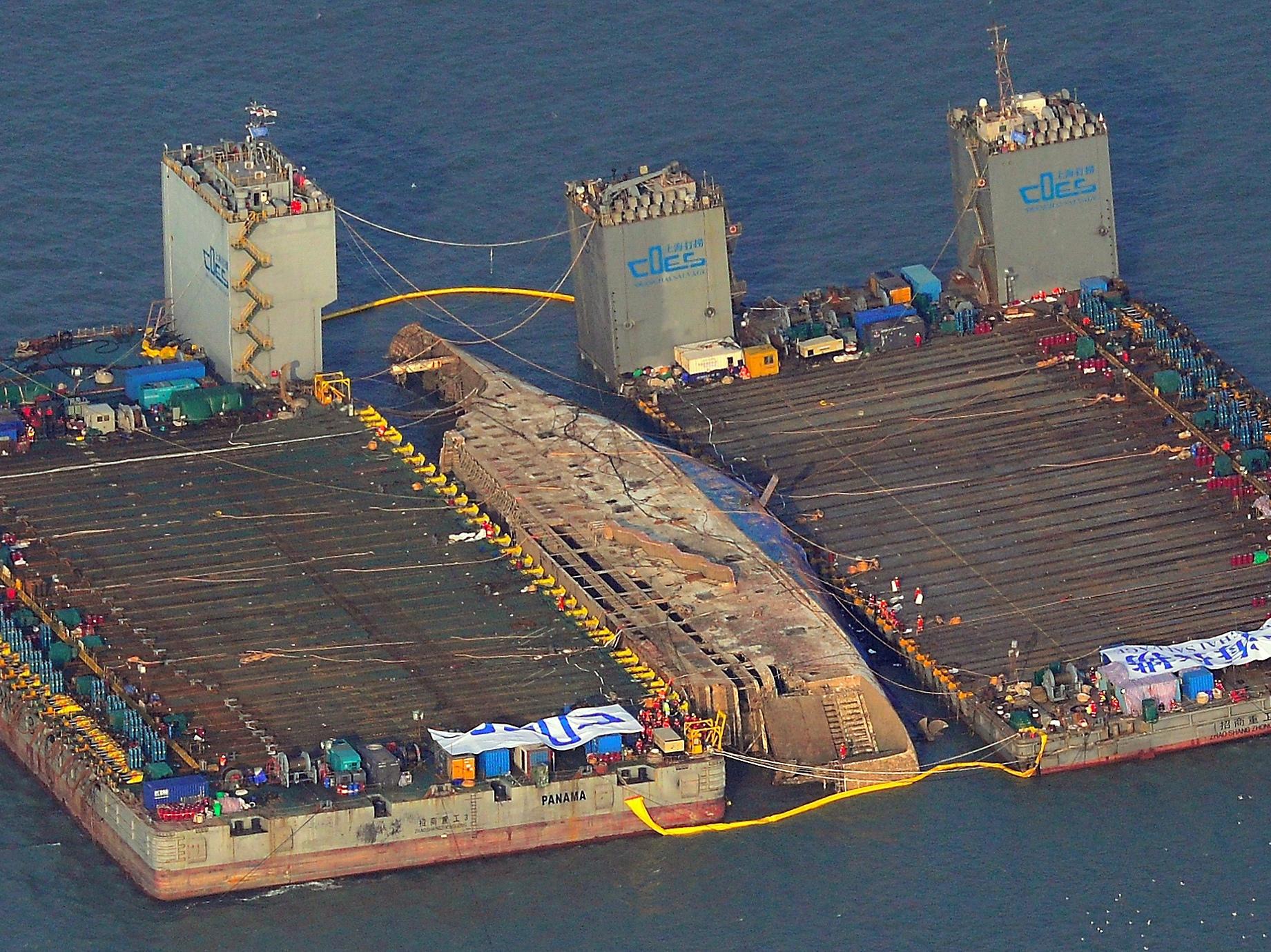 South Korea Tries To Raise Sewol Ferry Nearly 3 Years After Deadly