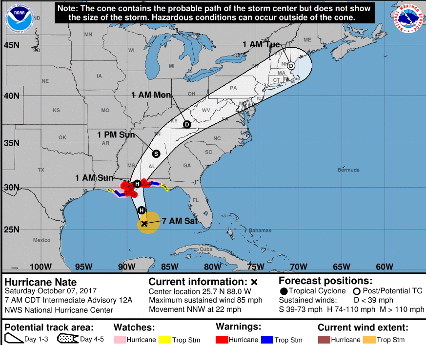 Hurricane Nate Makes Second Landfall In Mississippi KERA News