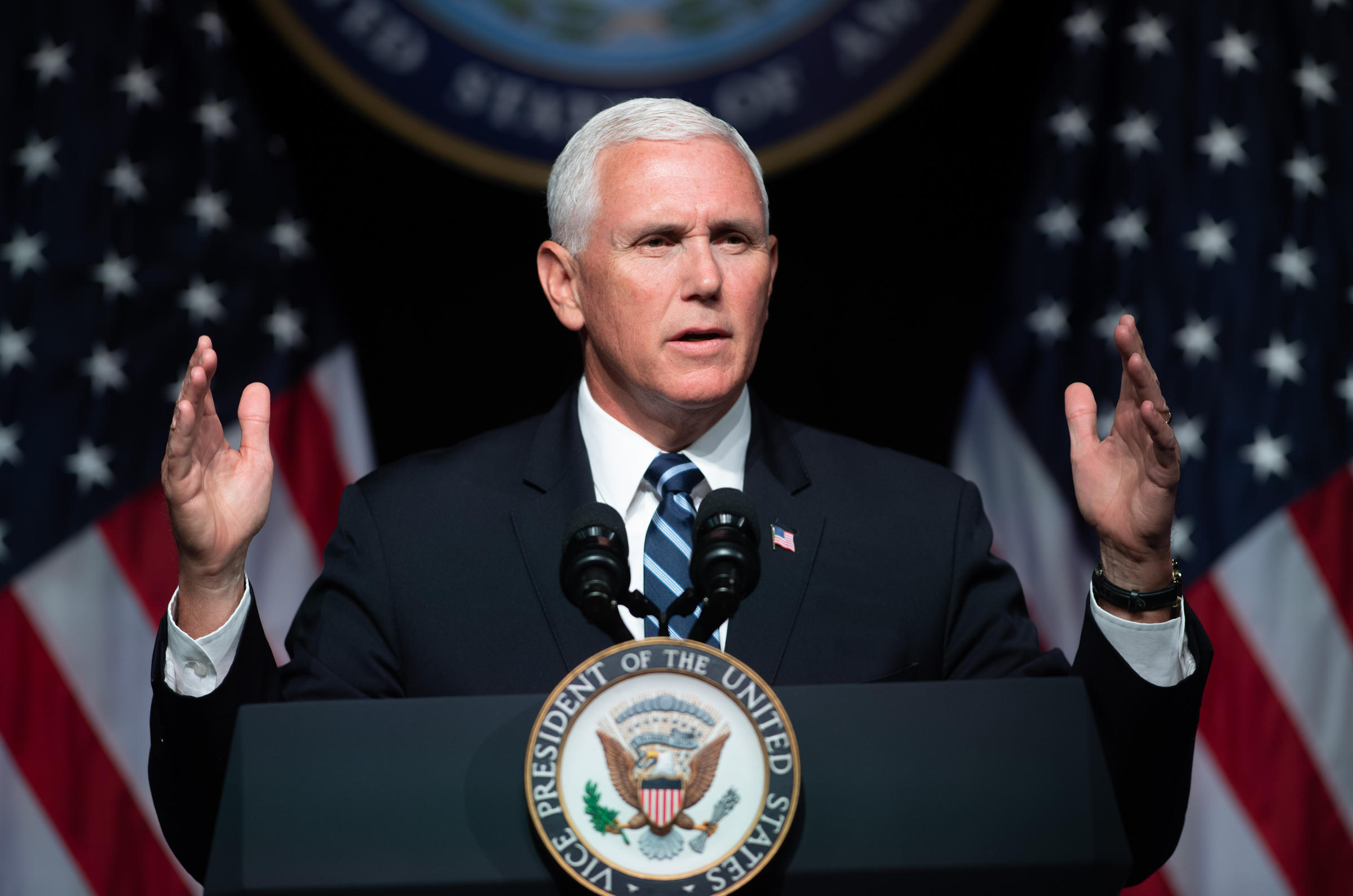 Vice President Pence Lays Out Vision For Us Space Force Wgcu News