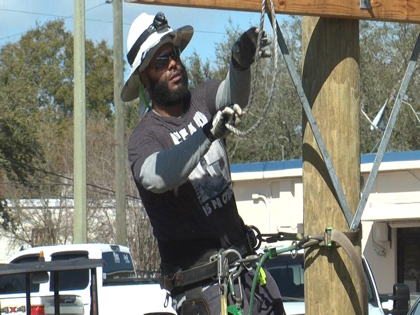 Lineman Rodeo Competitors Energize At Practice Session WJCT NEWS