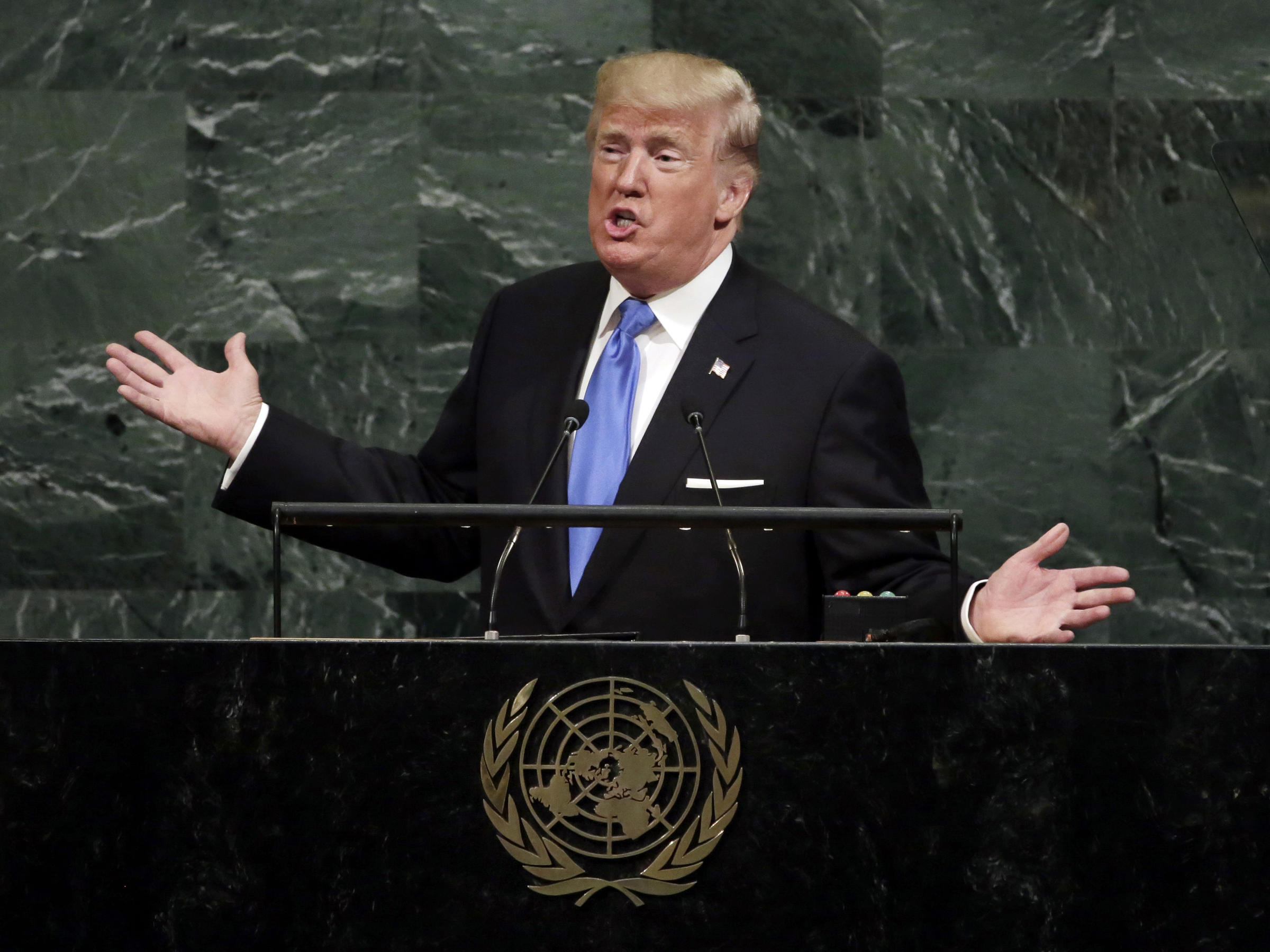 President Trump told the U.N. General Assembly Tuesday that the U.S. may have no choice but