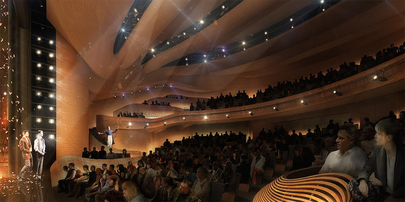 The Alliance Theatre released a rendering of what the renovations will possibly look like.