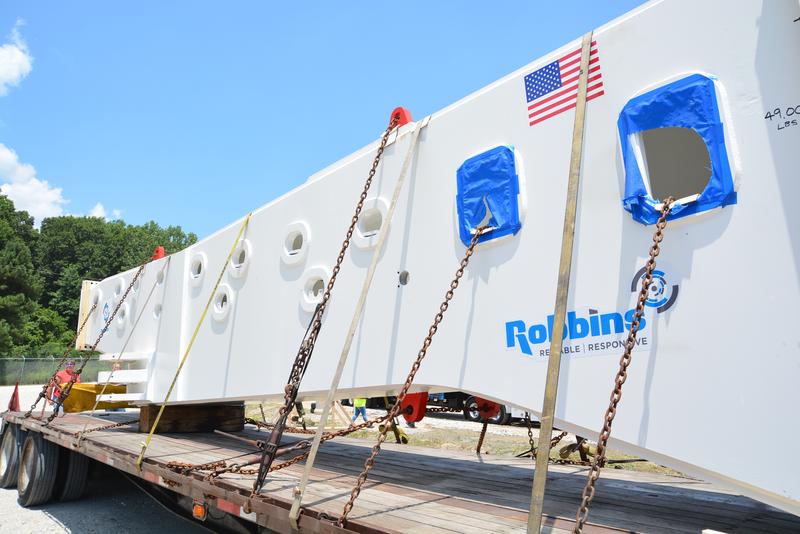 A piece of the tunnel boring machine was recently brought into Atlanta. The Atlanta Watershed Department expects the machine to be completely assembled by September. 