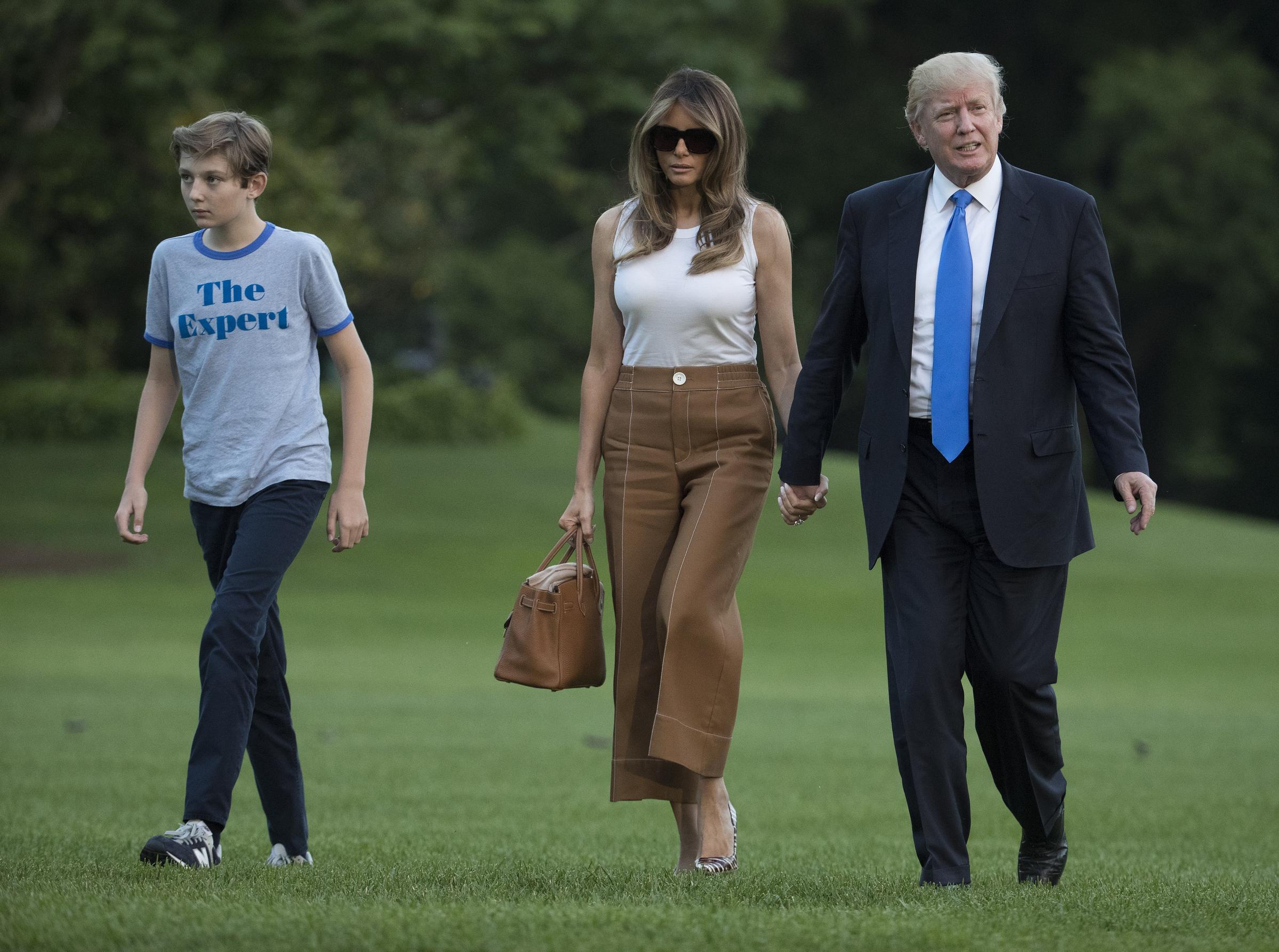 Image result for melania trump with son