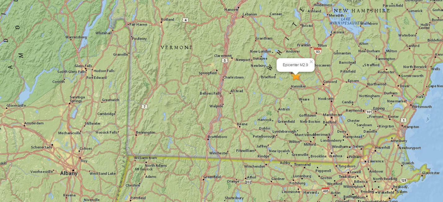 Minor Earthquake Reported In New Hampshire WAMC