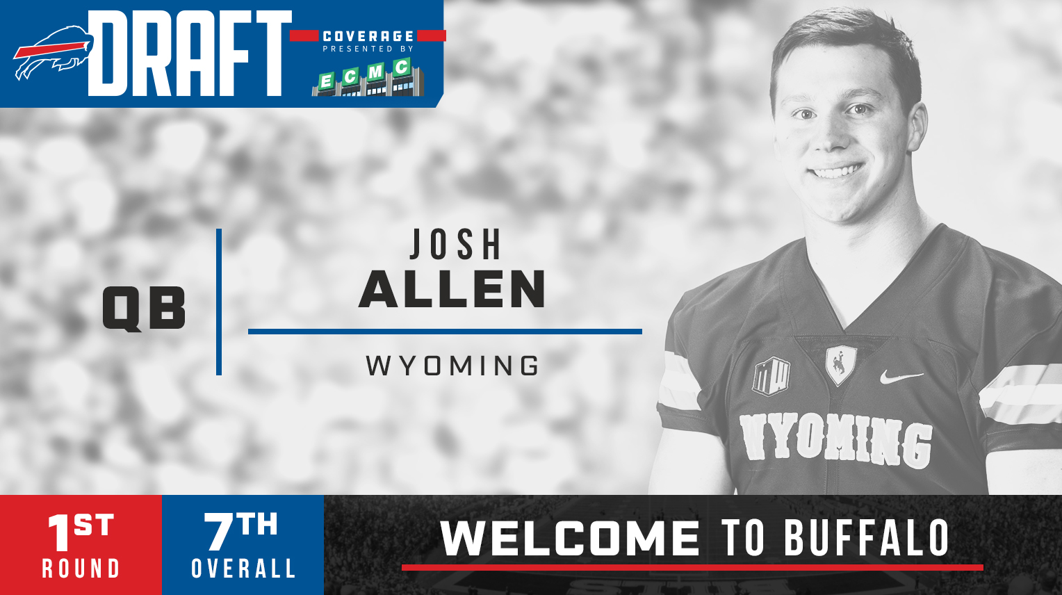 Bills trade up and draft Wyoming quarterback Josh Allen