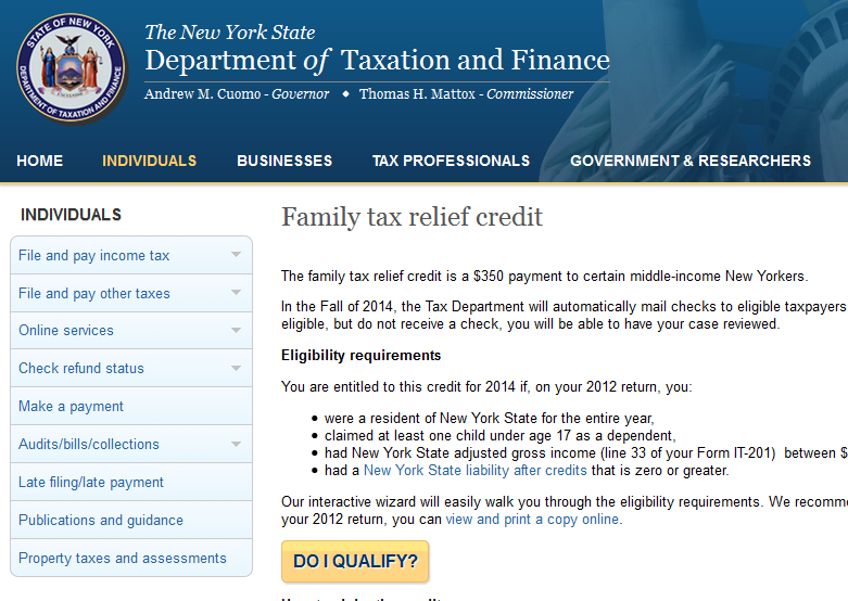 Family Tax Rebate