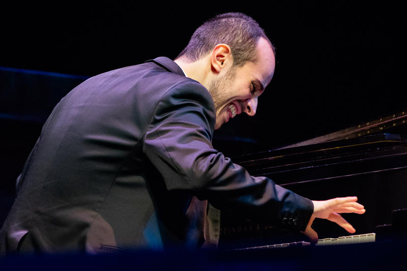 Tom Oren during the finals of the Thelonious Monk Institute of Jazz International Piano Competition, Dec. 3, 2018.