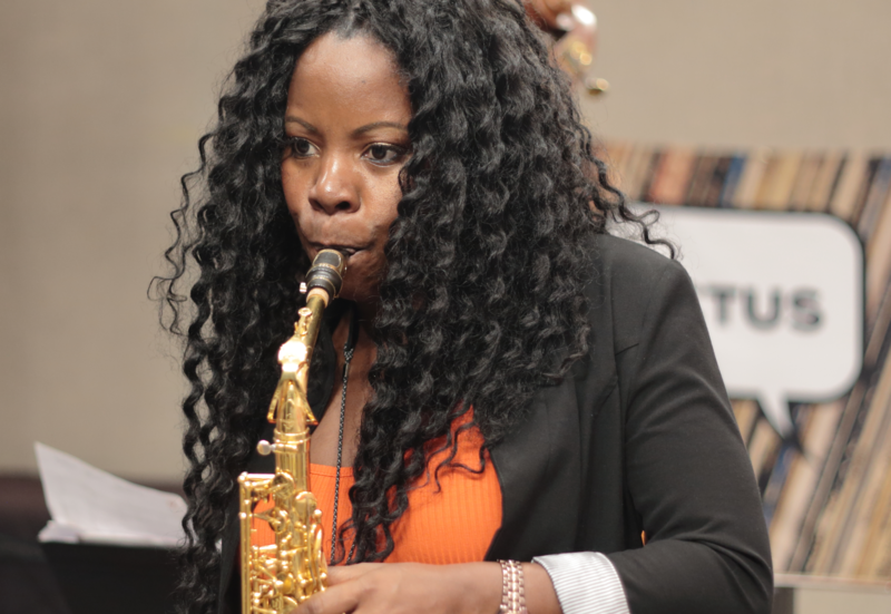 Tia Fuller, a nominee for Best Jazz Instrumental Album, performing at WBGO