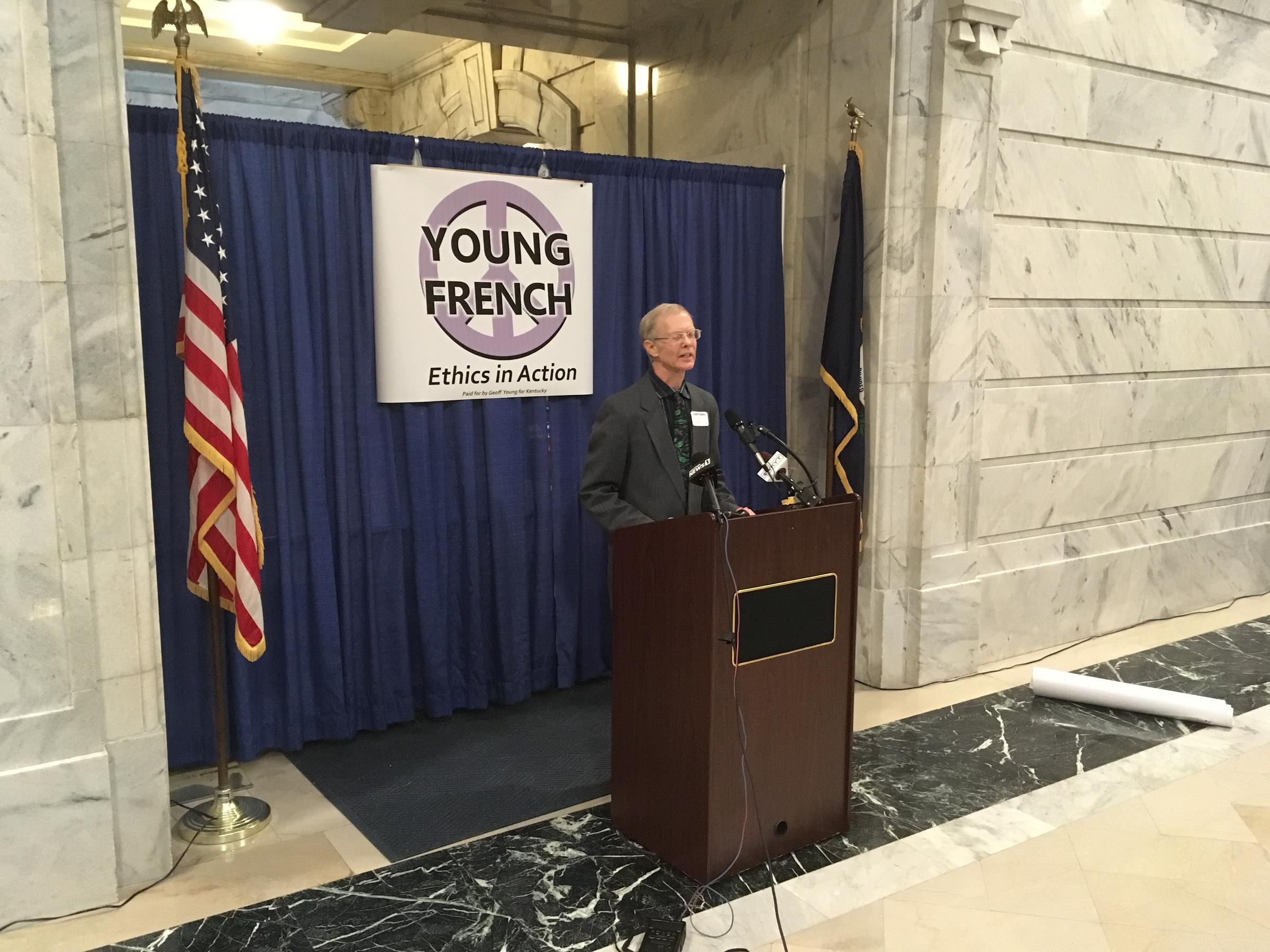 First In Kentucky Governor's Race Officially Announces In Capitol