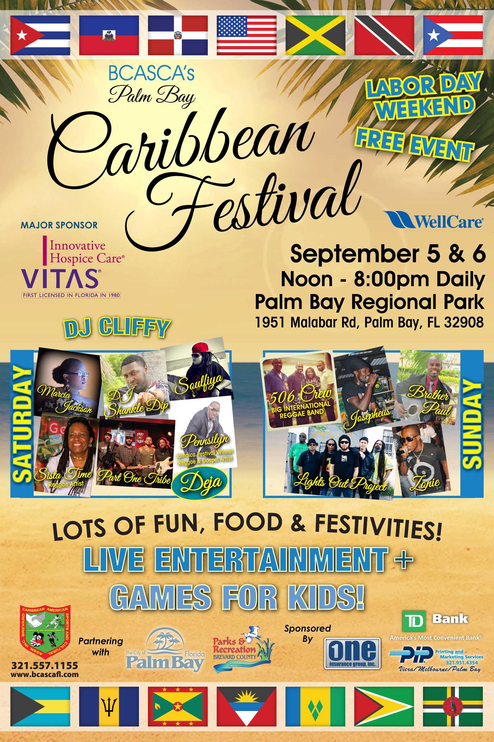 Palm Bay Caribbean Festival Sept 5th and 6th WFIT