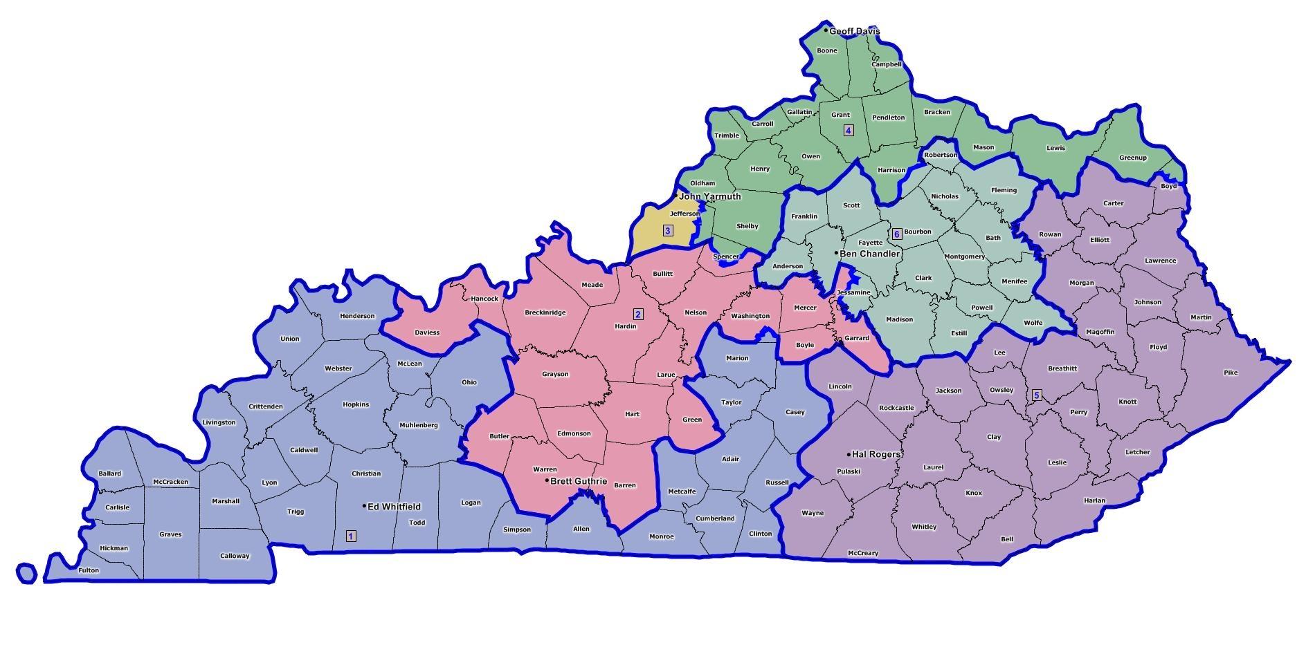 New Kentucky Congressional Districts WKMS