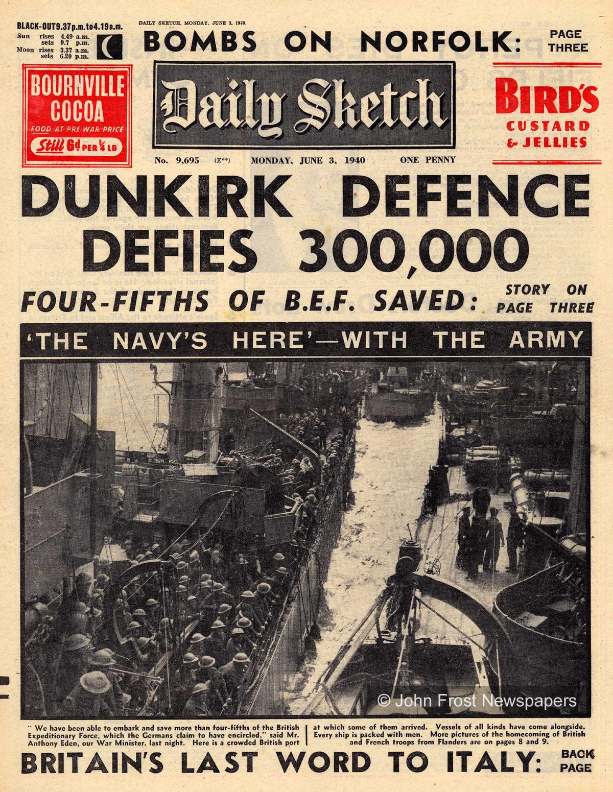RETREAT TO VICTORY; The Dunkirk Evacuation 75 Years On WPPB