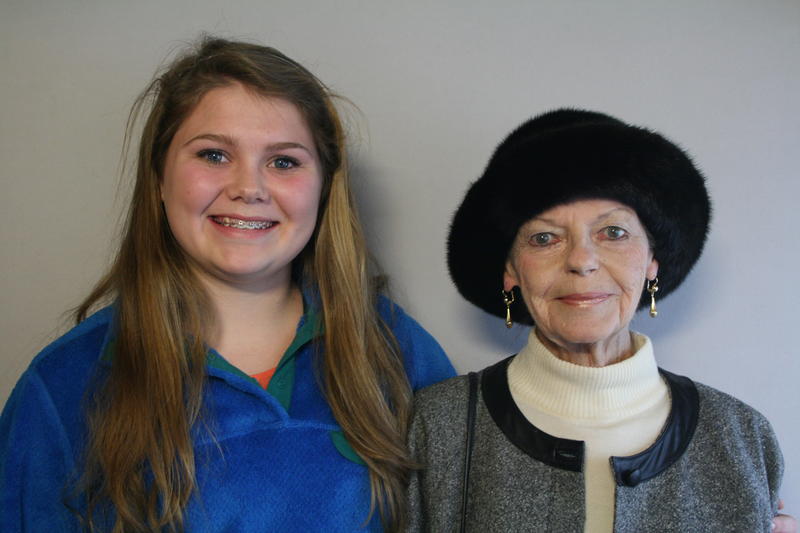Lucy Wichmann and her grandmother Marianne Wichmann, Charleston, 2012