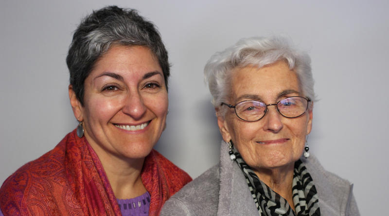 Ilene Fins and her mother Caroline Fins, Columbia 2016