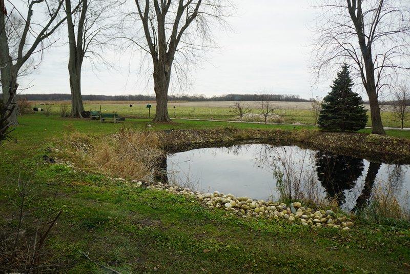 A pond behind Kathi and Jerry Jurkowski's home in Rockton is for more than aesthetics: It helps drainage in an area with a high water table. Opponents of the GLBR say the area in northern Illinois is too swampy to support the necessary infrastructure. 