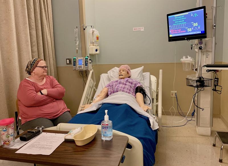 Belmont University's nursing program started hiring actors like Vickie James to help with their end-of-life simulations for students.