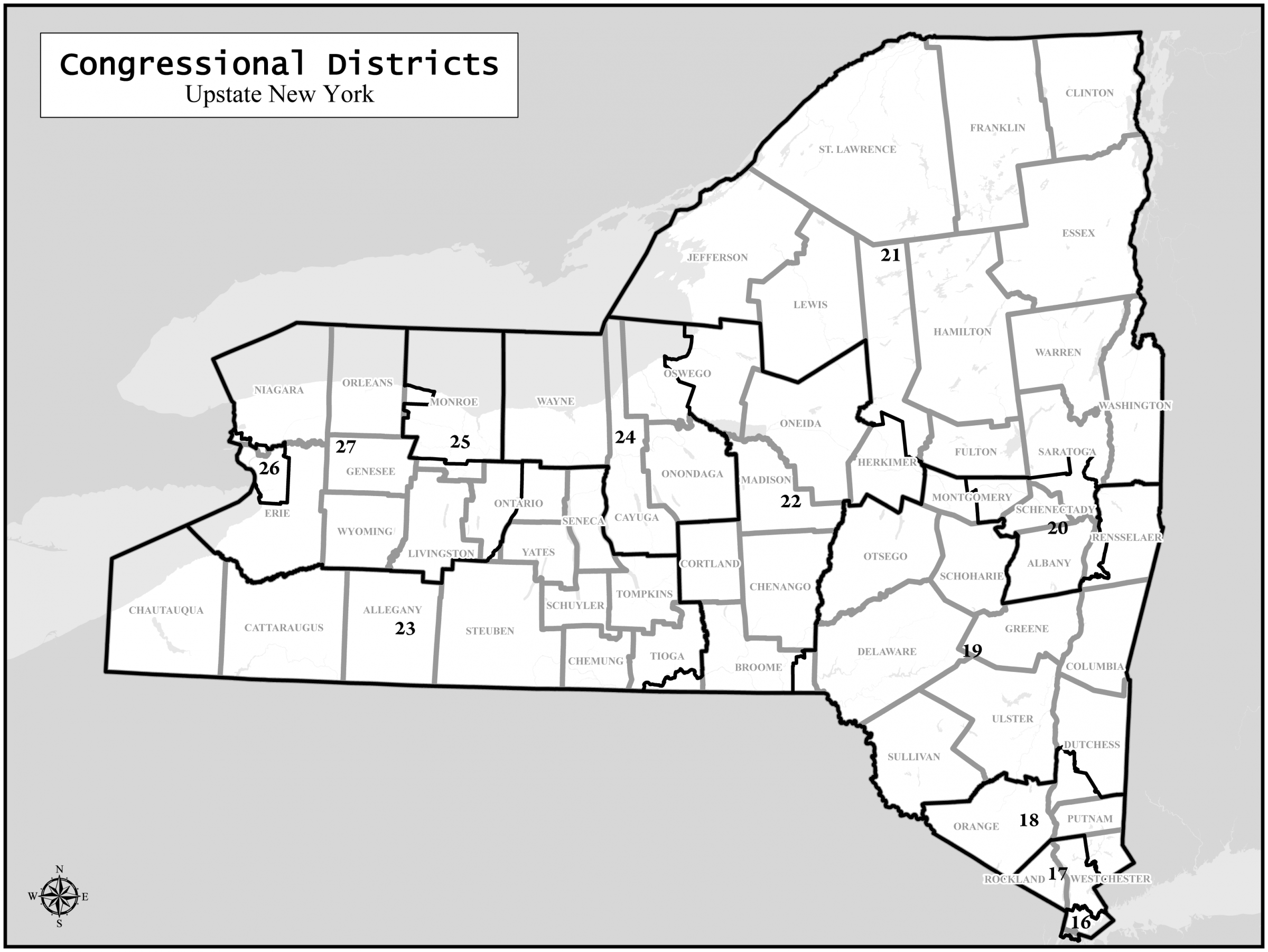 New York S Congressional Districts Political Map Of N 9040