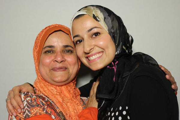 A picture of the slain Yusor Abu-Salha with her former teacher.