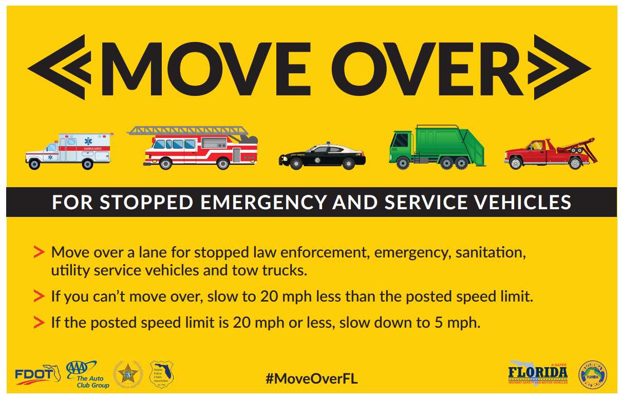 State Agencies Reminding Drivers Of Florida 'Move Over' Law WUSF News