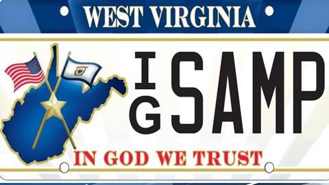 license plate virginia west trust god debuts wv dmv credit