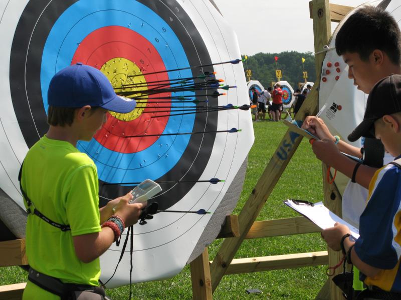 National archery competition draws hundreds, including Olympians WVXU